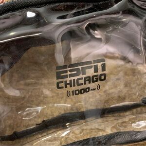 ❣️2/$36 New ESPN Chicago 1000AM Clear Stadium Belt Bag Merch Swag Merchandise